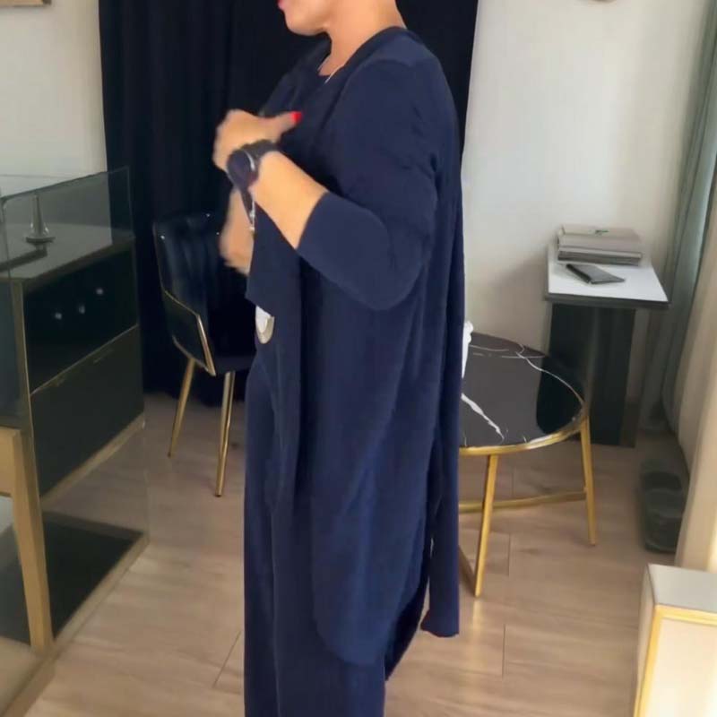 Manila™ | Elegante 3-delige set: lang vest, topje en broek